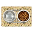 thumbnail image 1 of Vegetable Pet Mat for Food and Water, Food Ingredient Cookbook Theme Spices Type of Dish Yummy Gourmet Kitchen Print, Non-Slip Rubber Mat for Dogs and Cats, 18" X 12", by Ambesonne, 1 of 2