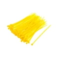 thumbnail image 5 of Uxcell 300pcs Cable Zip Ties Plastic Self-Locking Nylon Tie Cables Wrap Yellow 100mm x 1.8mm, 5 of 5