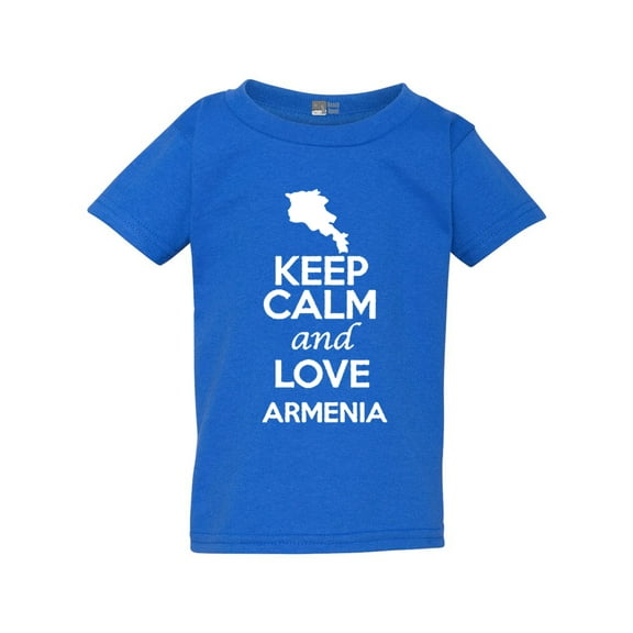 Keep Calm And Love Armenia Country People Patriotic Toddler Kids T-Shirt Tee