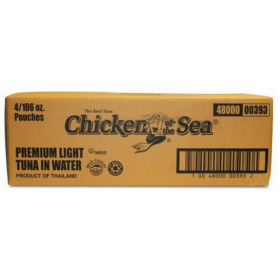 Chicken Of The Sea Premium Light Tuna Pouch, 106 Ounces, 4 Per Case