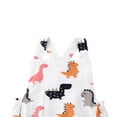 thumbnail image 4 of Toddler Kids Baby Girls Summer Clothes Dinosaur Print Romper, 4 of 5