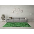 thumbnail image 3 of Ahgly Company Indoor Rectangle Oriental Emerald Green Industrial Area Rugs, 2' x 4', 3 of 4