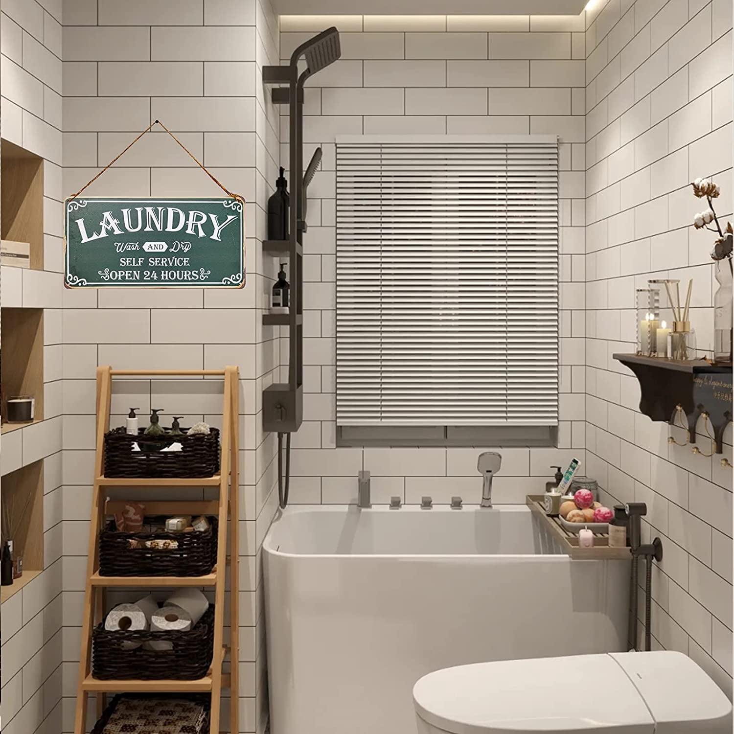Metal Laundry Sign | Laundry Room Decor | Laundry Room Ideas | Metal Sign | Farmhouse Laundry Sign | Modern Laundry Sign