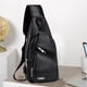 thumbnail image 1 of Mochila bandolera: Mochila unisex con orificio para auriculares,ideal para senderismo,camping y excursiones, 1 of 7