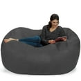 Chill Sack Bean Bag Chair, Memory Foam Lounger with Microsuede Cover