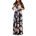 thumbnail image 2 of Mommy Style Maternity 3/4 Sleeve Ruched Maternity Dress W/Empire Waist for Baby Showers or Casual Wear. Size Medium., 2 of 5