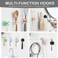 thumbnail image 5 of Toothbrush Holder Razor Holder for Shower Wall Mounted Multi-Purpose Waterproof Self Adhesive Hooks- Functional Utility Holders for Bathroom Dorm Room Essentials(6 Pack), 5 of 5