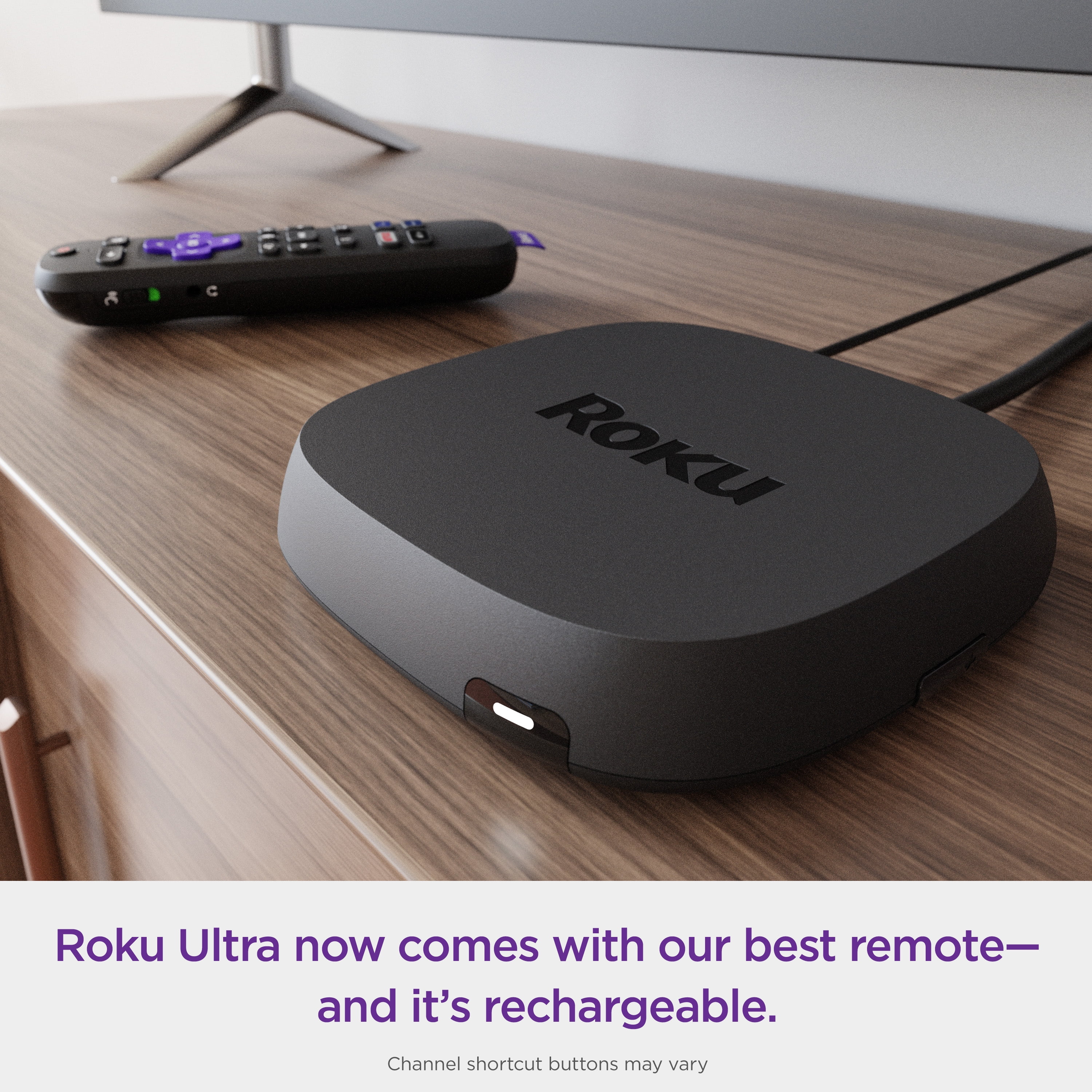 Roku Ultra 2022 4K/HDR/Dolby Vision Streaming Device and Roku Voice Remote Pro with Rechargeable Battery