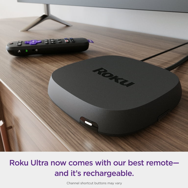 Roku Ultra 4K/HDR/Dolby Vision Streaming Device and Roku Voice Remote Pro with Rechargeable Battery Walmart.com