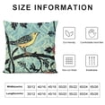 thumbnail image 5 of Qinduosi Strawberry Thief Design Decorative Throw Pillow Cover Soft Velvet Throw Pillowcases Home Decor Living Room Cushion Cover for Bed Couch Car White, 5 of 5