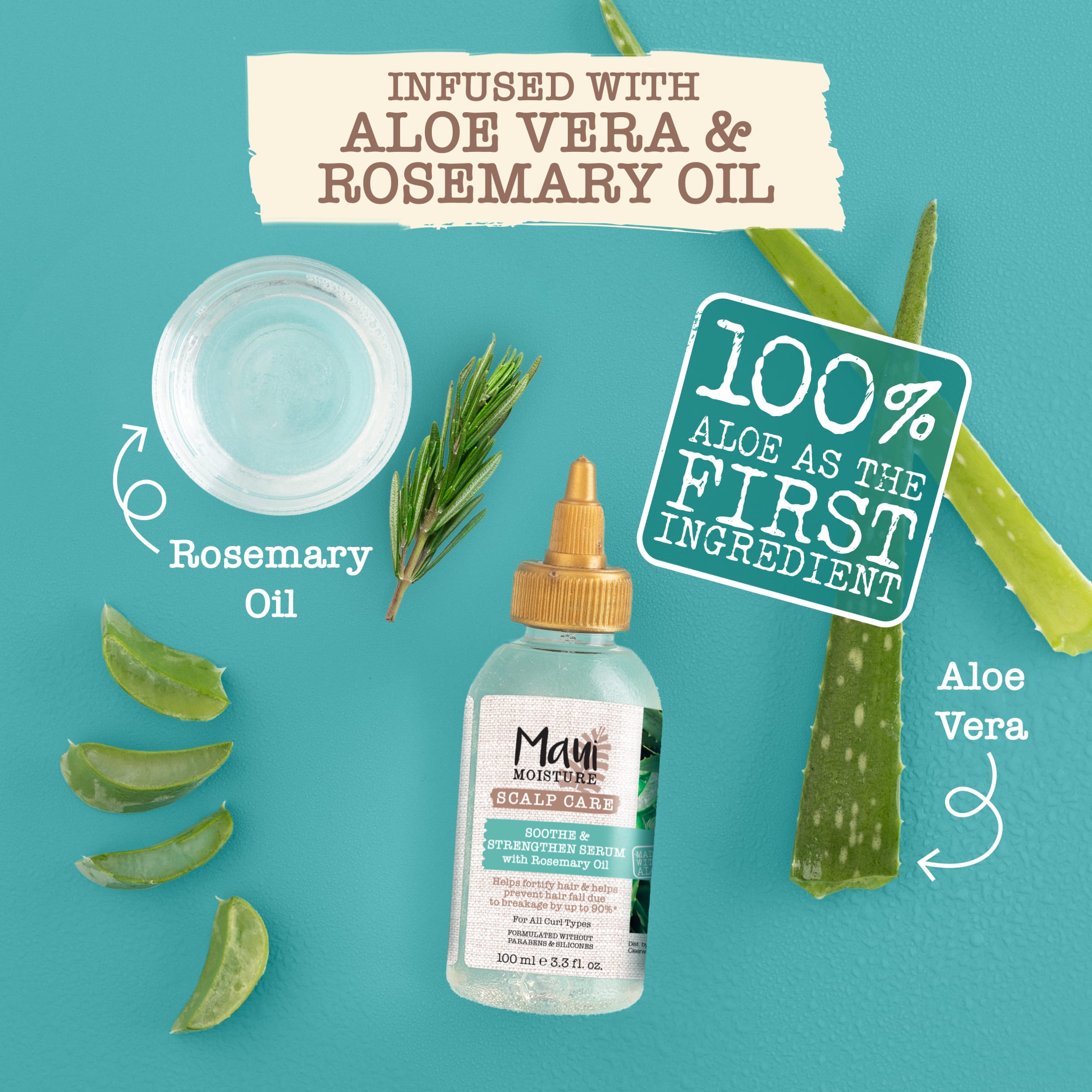 Maui Nui Scalp Care Curly Hair Serum with Rosemary photo 4