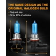 9005/HB3 Halogen High Beam Headlight Bulb+H11 Low Beam Light Bulbs For