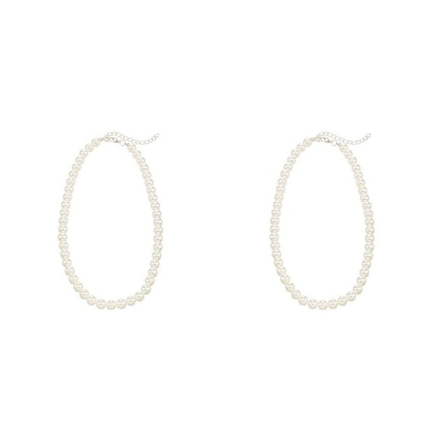 ZLight Collier de Perles Simulation Accessoire de Mode Habillage Décoration Bijoux Accessoires Suspendus Décor Colliers de Mode Type 1 2Ensemble