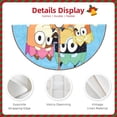 thumbnail image 3 of Teaboi Bluey for Christmas Tree Skirt, Christmas Tree Decoration Tree Skirt - Strap/Velcro Style, Home Holiday Decorations, Suitable for Christmas, Halloween-30", 3 of 6