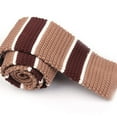 thumbnail image 3 of transemion Men'S Skinny Tie Thin Slim Solid Formal Knitted Necktie, 3 of 9