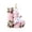 L, variant on Acrylic Letter Christmas Ornament Pink Snowman Monogram Hanging Decoration with Initial for Xmas Tree Gift for Friends (3.15In)