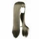 thumbnail image 3 of Peluca Humano Cabello Unique Bargains 28' Oscuro Gris con Gorra, 3 of 6
