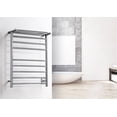 thumbnail image 3 of WarmlyYours TWS1-HRN08BH Elevate Huron 8-Bar Electric Towel Warmer, Brushed Stainless Steel, 3 of 3