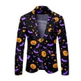 thumbnail image 1 of toraway Men Suits for Wedding Guest Regular Fit Men's Fashion Print Suit Jacket XL, 1 of 4
