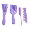 thumbnail image 1 of Juego de 4 Cepillos Desenredantes Nikou Color Morado, 1 of 15