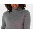 thumbnail image 2 of KAREN SCOTT Womens Gray Heather Long Sleeve Sweater Petites Size: PS, 2 of 3