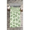 thumbnail image 3 of Ambesonne Artichoke Quilted Bedspread Set 2 Pcs, Green and Fresh Food, Twin Size, Fern Green, 3 of 3