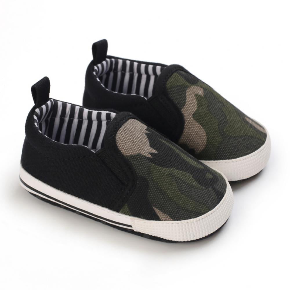 Baby Shoes Boy Kid Dinosaur Critter Camouflage Slip-On Tennis Sneaker Size 5 