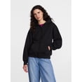 thumbnail image 3 of Scenario Women's and Women's Plus Zip Front Fleece Hoodie Jacket, Sizes XS-4X, 3 of 7