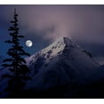 thumbnail image 2 of Steve Mohlenkamp 22x20 Gold Ornate Wood Framed with Double Matting Museum Art Print Titled - Moonrise over the Canadian Rocky Mountains in Jasper National Park-Alberta-Canada, 2 of 4