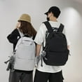 thumbnail image 3 of Mochila de nailon de verano plegable de color sólido, tendencia de moda urbana, mochila para parejas para hombres y mujeres, 3 of 5