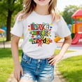thumbnail image 2 of Miaoju Girls Size 10 Shirts Round Neck Graphic T-Shirts Short Sleeve Tee for Toddler Comfortable Tee Shirt Kids Summer Clothing, 2 of 7