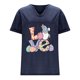 thumbnail image 4 of Corto para las Mujeres Casual Verano 2025 Pascua Impresión V-Cuello Camiseta, Ligero 95% Poliéster 5% Spandex Top para Toda la Temporada Hogar Y Diario, 4 of 7