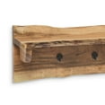 thumbnail image 4 of Alaterre Hairpin Natural Live Edge 48" Bench with Coat Hook Shelf Set, 4 of 6