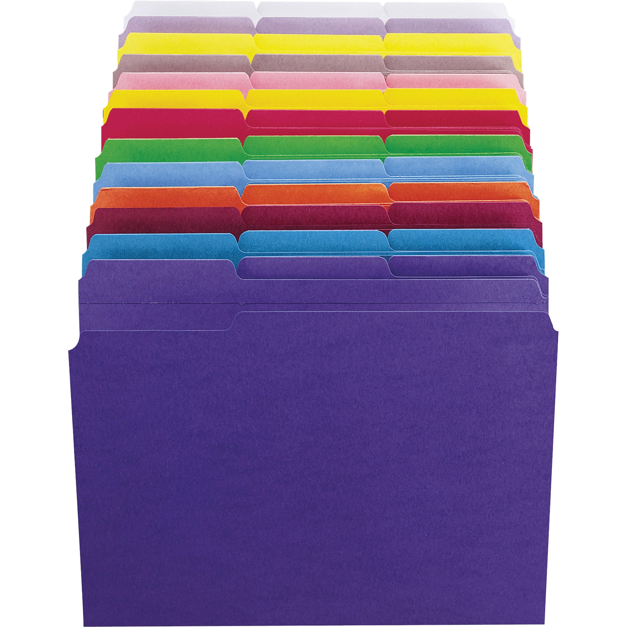 Smead 13134 File Folders, 1/3 Cut, Reinforced Top Tab, Letter, Teal, 100/Box
