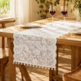 thumbnail image 1 of Deeceymbur Exquisite Lace Fabric French Table Flag Decoration Lightweight Breathable for Dining Table Model Room Home, 1 of 7