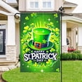 thumbnail image 2 of Happy St Patricks Day Garden Flags for Outside Irish Hat with Shamrocks Sparkles Small Seasonal Decoration for Holiday Anniversary Yard Outdoor Decor 12x18 Inch Double Sided, 2 of 8