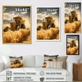thumbnail image 4 of Designart "Farm Harvesting Gold landscape I" Country Charm Wall Art Living Room, 4 of 5