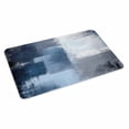 thumbnail image 4 of Navy Blue Grey Door Mat Indoor Outdoor, Modern Ombre Oil Painted Abstract Art Non Slip Welcome Mat with Rubber Backing, Absorbent Fabric Front Door Mats Entryway Rug for Home Patio Entrance 20"x31.5", 4 of 9