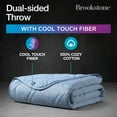 thumbnail image 2 of Manta Cooling Comfort Brookstone de mezclilla descolorida de gran tamaño, 2 of 6