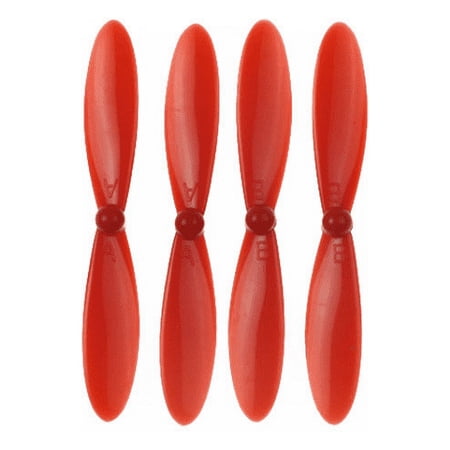 HobbyFlip Red Propeller Blades Props Rotor Set 55mm Propellers Factory Units Compatible with Hubsan X4 H107D
