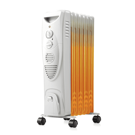 WAA 1500W Portable Electric Radiator Heater, 3 Heat Settings, Adjustable Thermostat, Overheat Protection