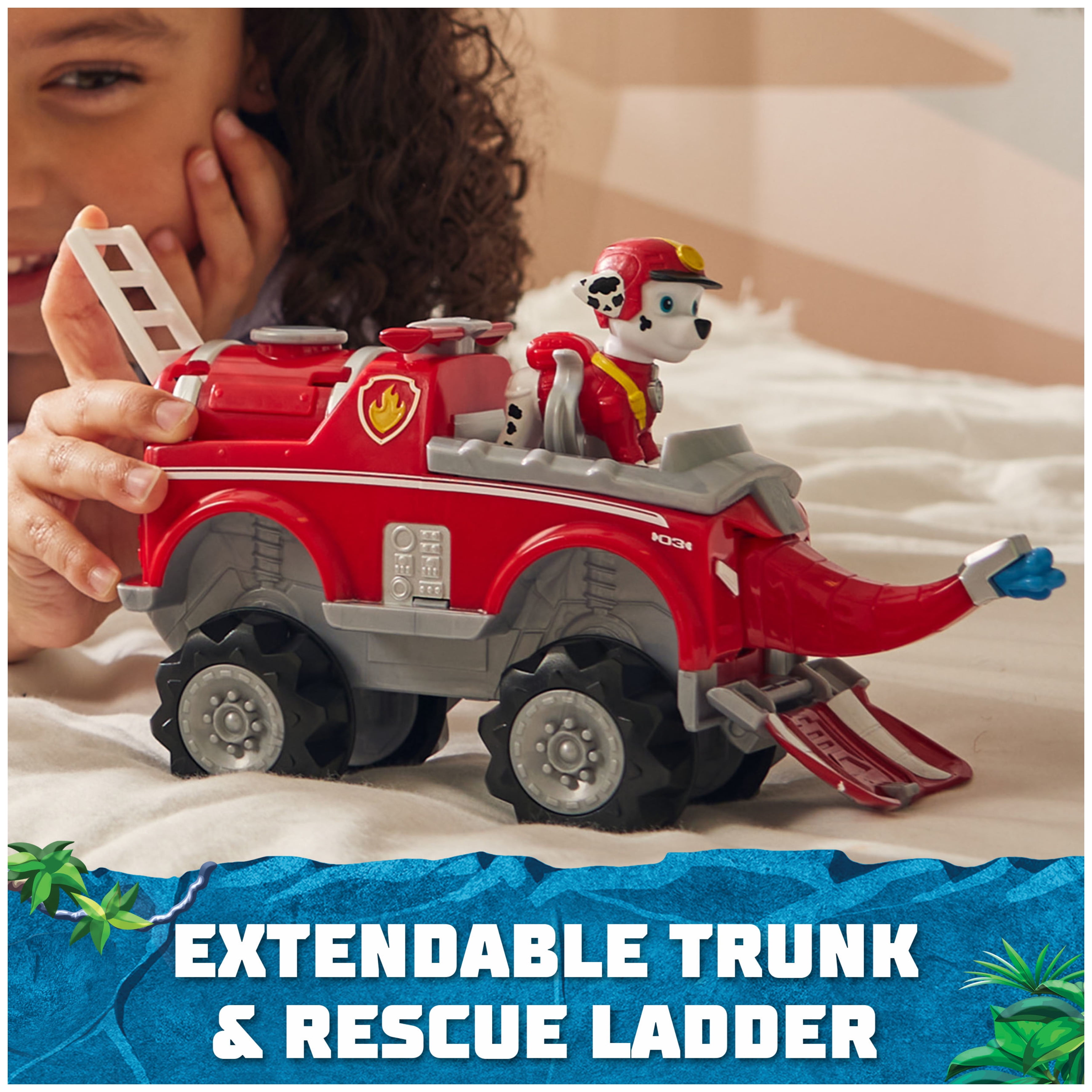 PAW Patrol Jungle Pups, Marshall Elephant Vehicle with Figure, Toys for Kids Ages 3 and Up