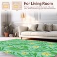 thumbnail image 2 of ODIKA 4'x6' Machine Washable Non-Slip Area Rug, Wildflower Dreamscape with Dotted Petal Embellishments High Traffic Rug, Green, 372408, 2 of 7
