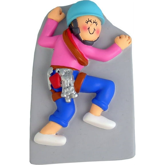 Rock Climber Female Ornament