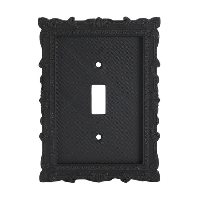 Placa de cubierta para interruptor de lámpara, cubierta de tomacorriente, decoración artística, estilo antiguo, placa de interruptor clásica