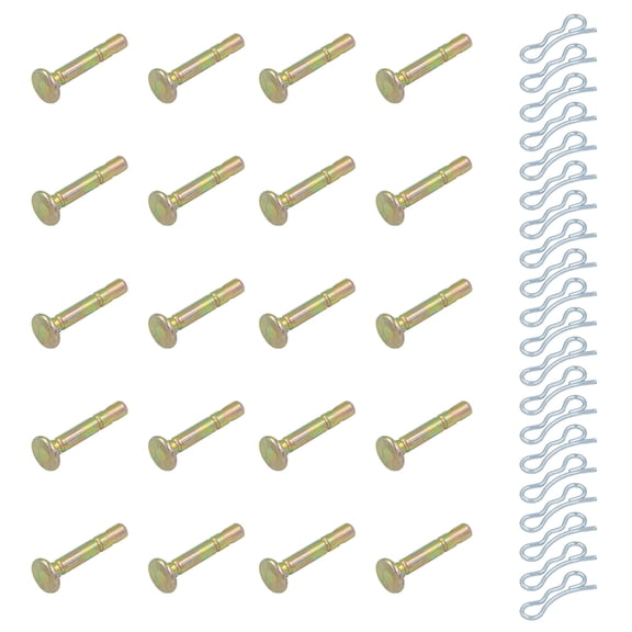 Miiottaa Pack of 20Pairs Replacement Shear Pin and Cotter Pin for Snow Blowers 1/4 Inch x 1.5 Inch