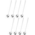 thumbnail image 1 of Unique Bargains 8Pack 7' Stainless Steel Long Handle Teaspoon Coffee Spoon for Stirring, Silver, 1 of 4