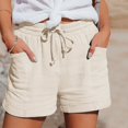 thumbnail image 5 of Women Cotton Drawstring Sweat Shorts, Summer Casual Athletic Lounge Shorts | Loose Relaxed Fit, Lightweight Summer Shorts Great for Running, Gym Workouts And Daily Home Loungewear, 5 of 6