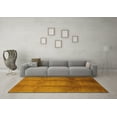 thumbnail image 3 of Ahgly Company Machine Washable Indoor Rectangle Oriental Yellow Industrial Area Rugs, 7' x 9', 3 of 4