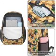 thumbnail image 4 of Monster Cartoon Truck Beige Pattern 17" Waterproof Oxford School Backpacks for Teens, S-Shape Padded Straps, for School, Travel, Hiking, Camping, 4 of 5